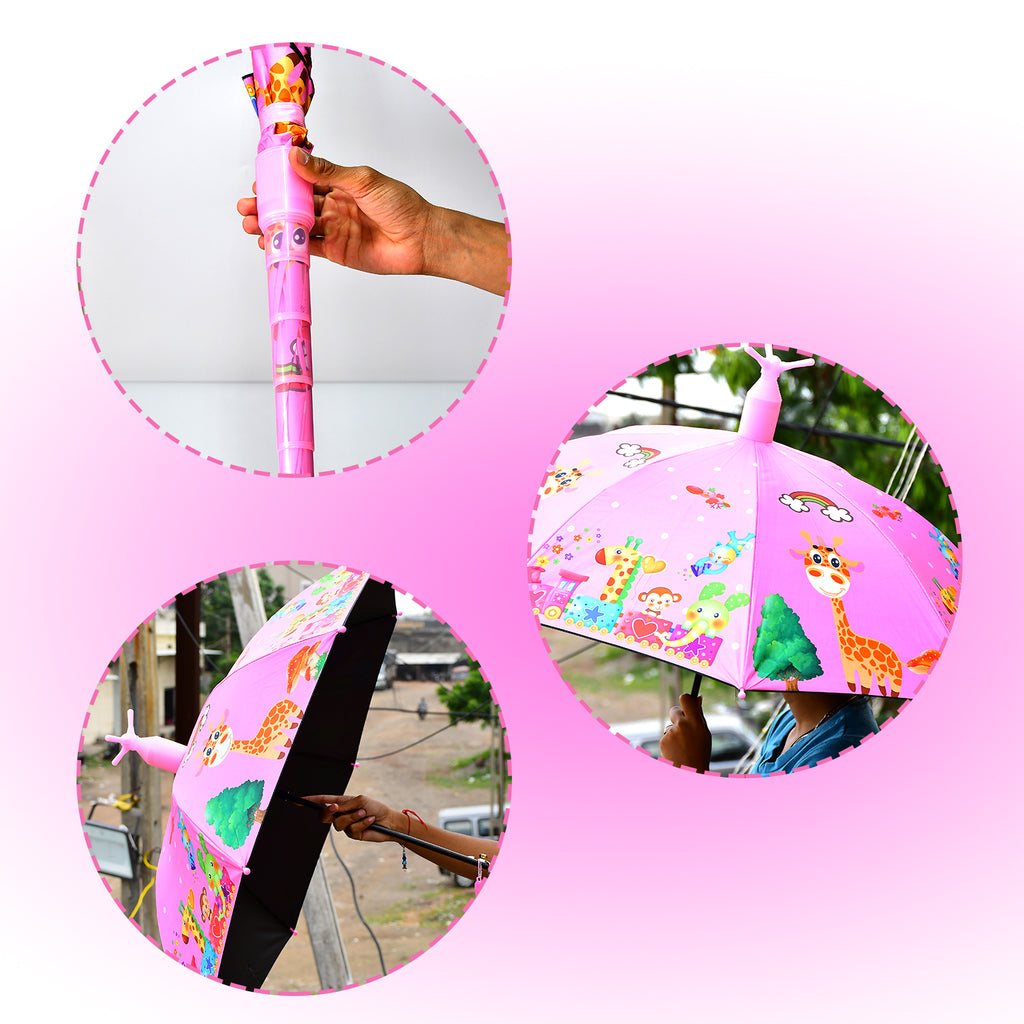 High-Density Quick-Dry Umbrella with Safety Round Plastic Cap & Auto-Open Handle