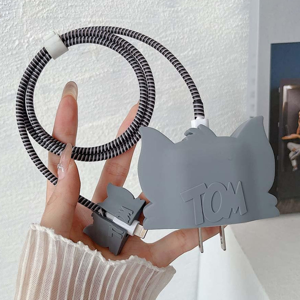 Cartoon Character Silicone Charger Case Cover for iP 18-20W