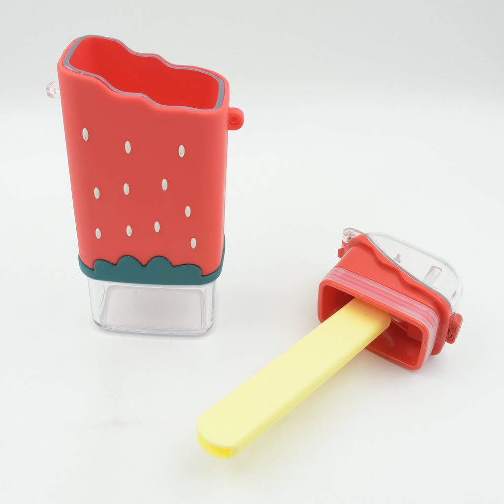 Ice Cream Shape Kids Water Bottle – Cute, Portable ; Leakproof (300ml / 1 Pc / Mix Color)
