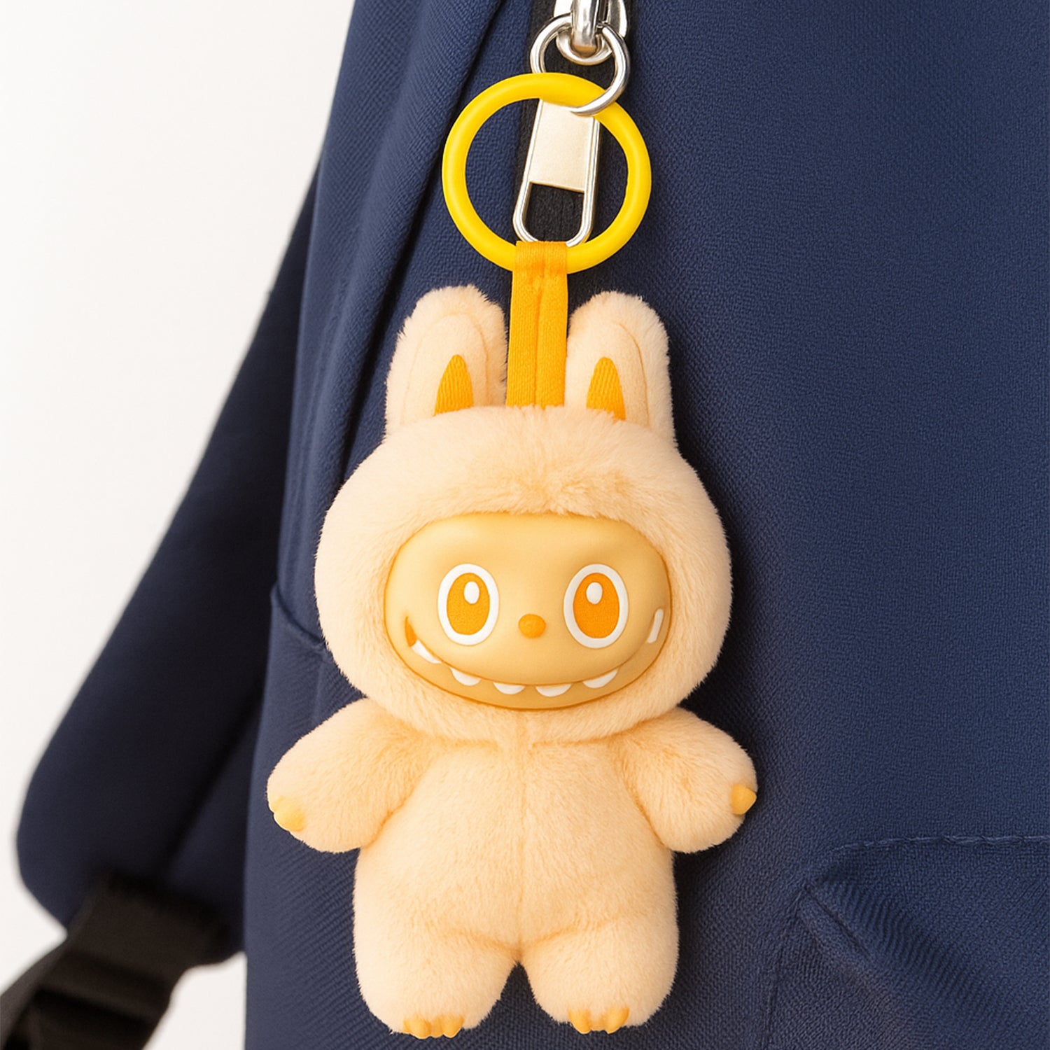 Plush Toy Cartoon Keychain with Hook – 1 Pc (Mix Design)