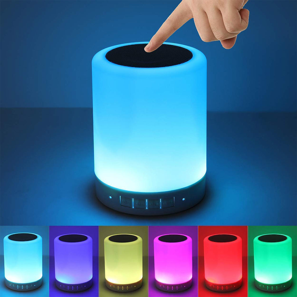 Wireless Night Light LED Touch Lamp Speaker – All-in-One Multifunctional Device