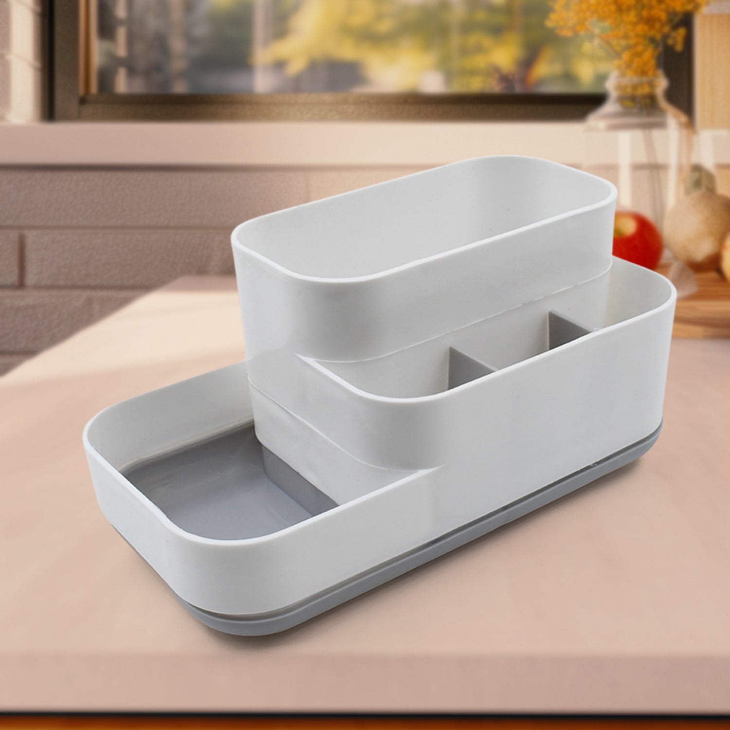 Multifunctional Storage Box – 5-Partition Organizer for Bathroom, Bedroom, Kitchen & Office
