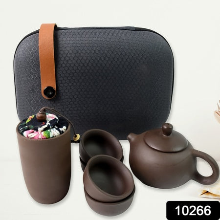 Ceramic Purple Sand Tea Set – Portable Travel Tea Set