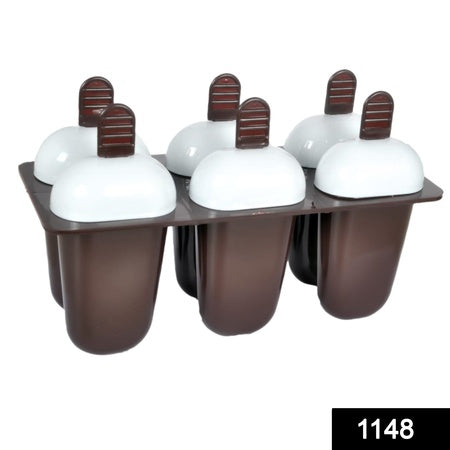 Ice Candy & Kulfi Maker Mould Set (6 Cups | Multicolour) (Copy)