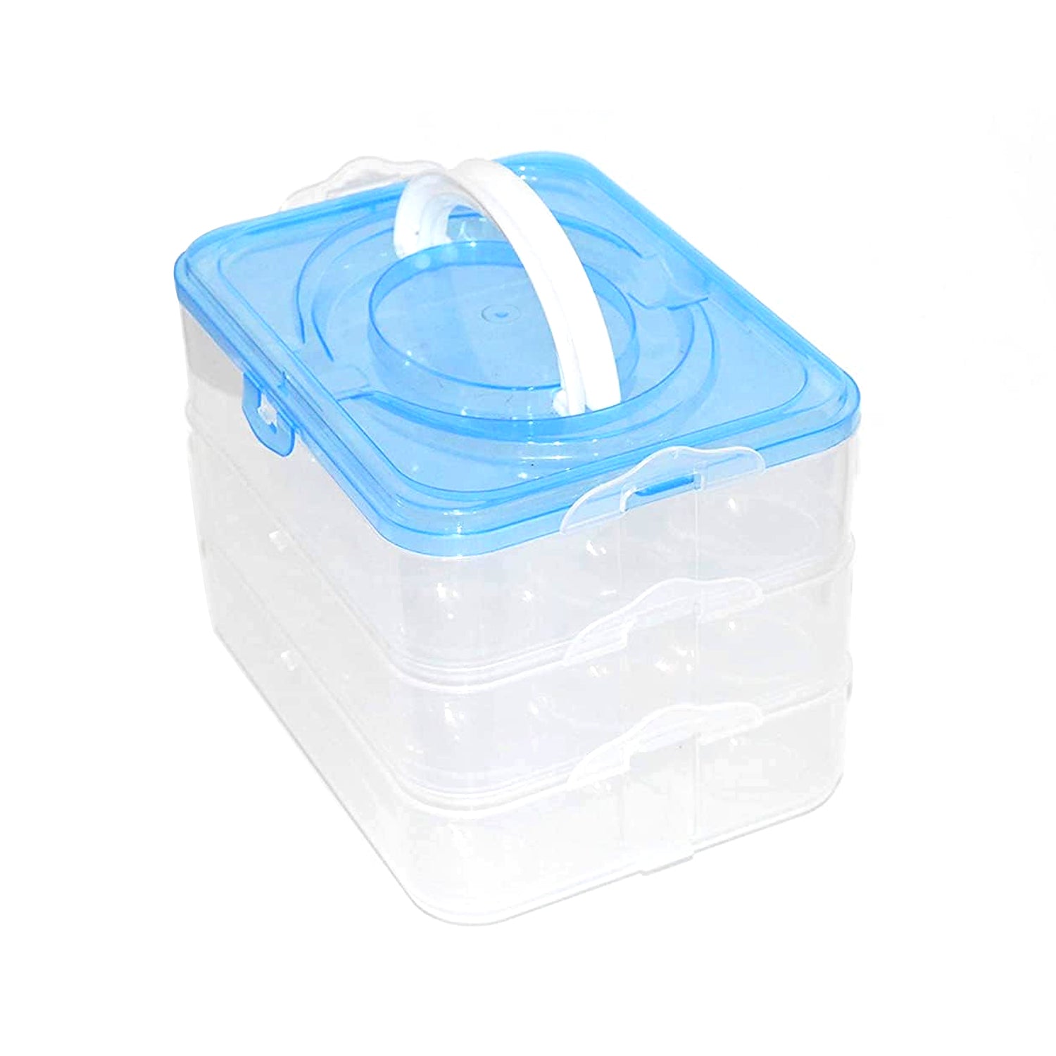 Stackable Egg Storage Tray – Holds 36 Eggs (3 Layer Detachable Design for Fridge & Market Use)