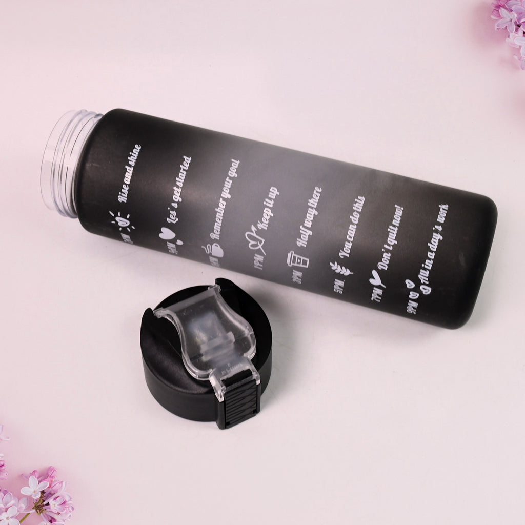 900 ML Motivational Water Bottle with Straw – Leakproof & BPA-Free