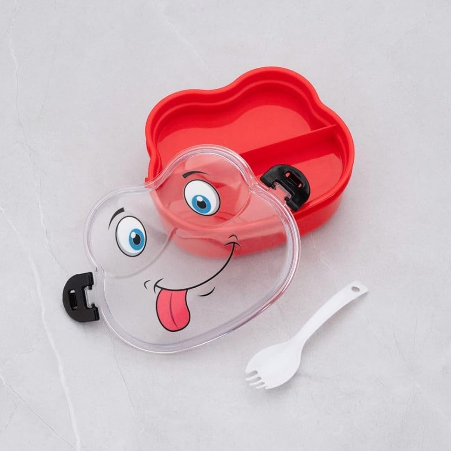 Charming Froggy Double Layer Lunch Box with Spoon – Fun &amp; Leakproof (1 Pc)