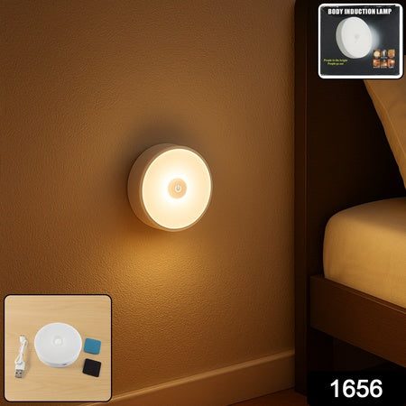 Rechargeable Motion Sensor Night Light - USB LED Auto-On Security Light