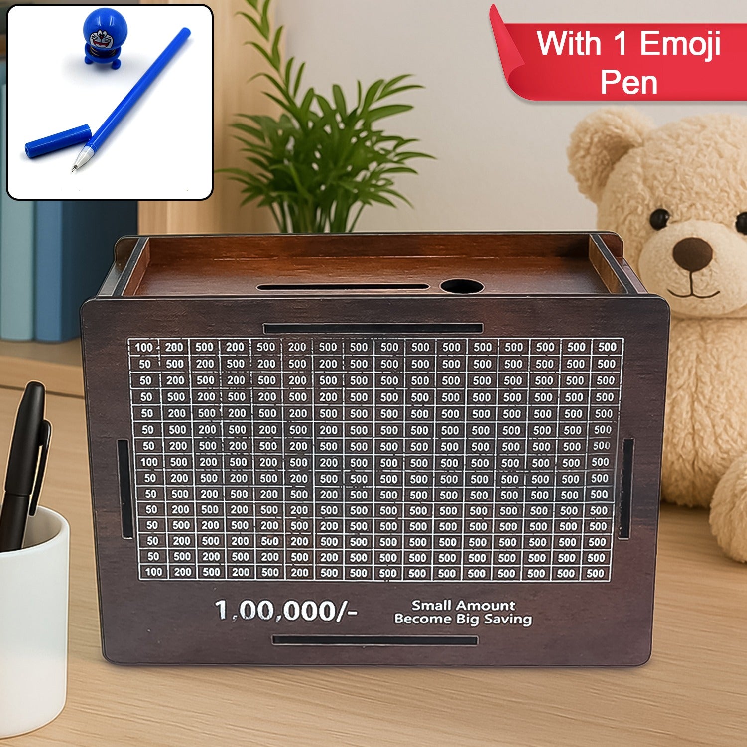 Wooden Money  Piggy Bank Money Box