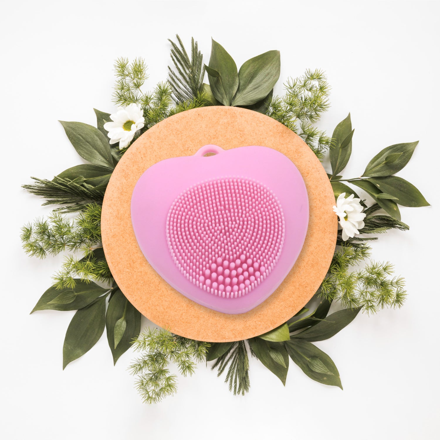 Waterproof Face Wash Brush Face Scrubber Facial Cleansing Brush Exfoliating Silicone Face Hot Compress Scrubber Cleaning For Deep Skin Care Heart Shaped For Women For Home