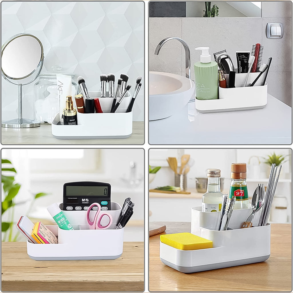 Multifunctional Storage Box – 5-Partition Organizer for Bathroom, Bedroom, Kitchen & Office