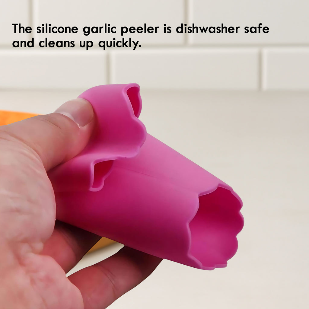 Premium Silicone Garlic Peeler Tube – Effortless Skin Removal Roller (Non-Slip, BPA-Free)