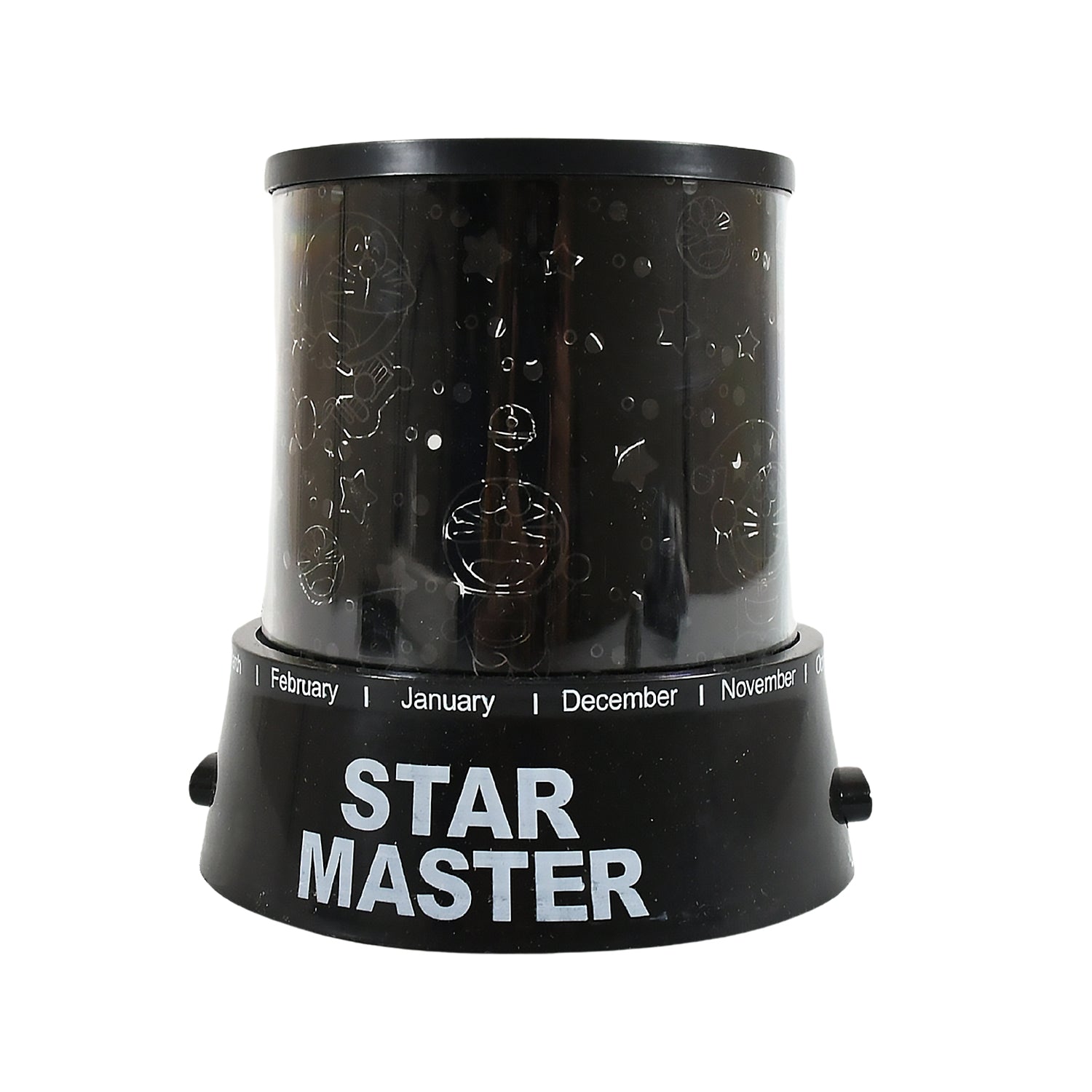 LED Star Projector Night Light – Rotating Lamp with Music Function & Multi-Color Projection (Battery Operated)