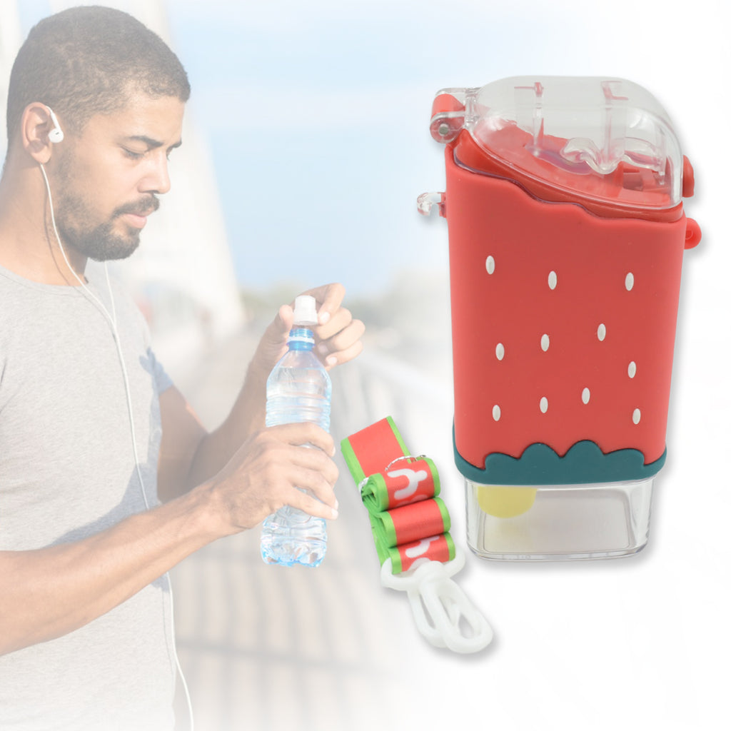 Ice Cream Shape Kids Water Bottle – Cute, Portable ; Leakproof (300ml / 1 Pc / Mix Color)