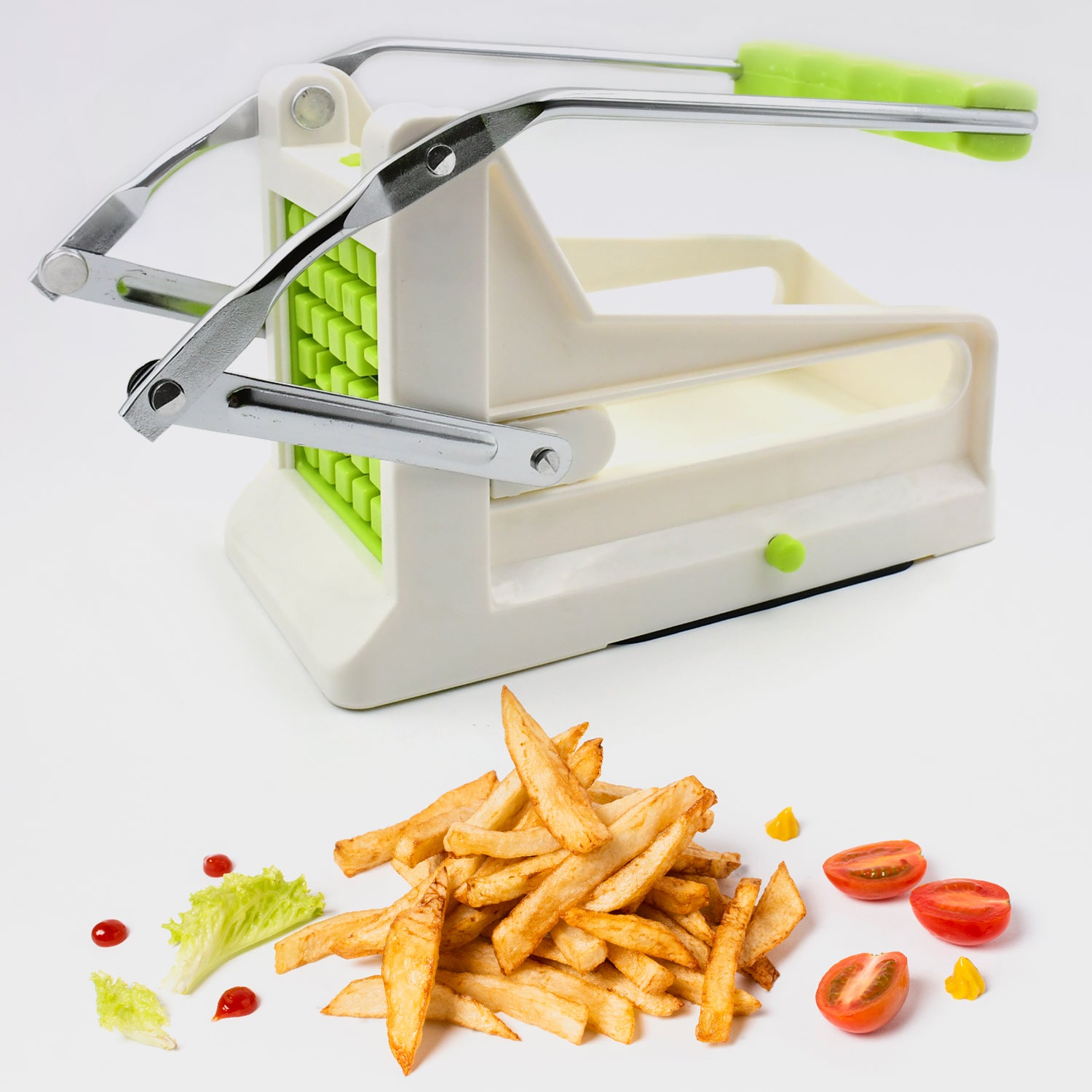 Professional Stainless Steel French Fry & Vegetable Cutter (1 Pc)