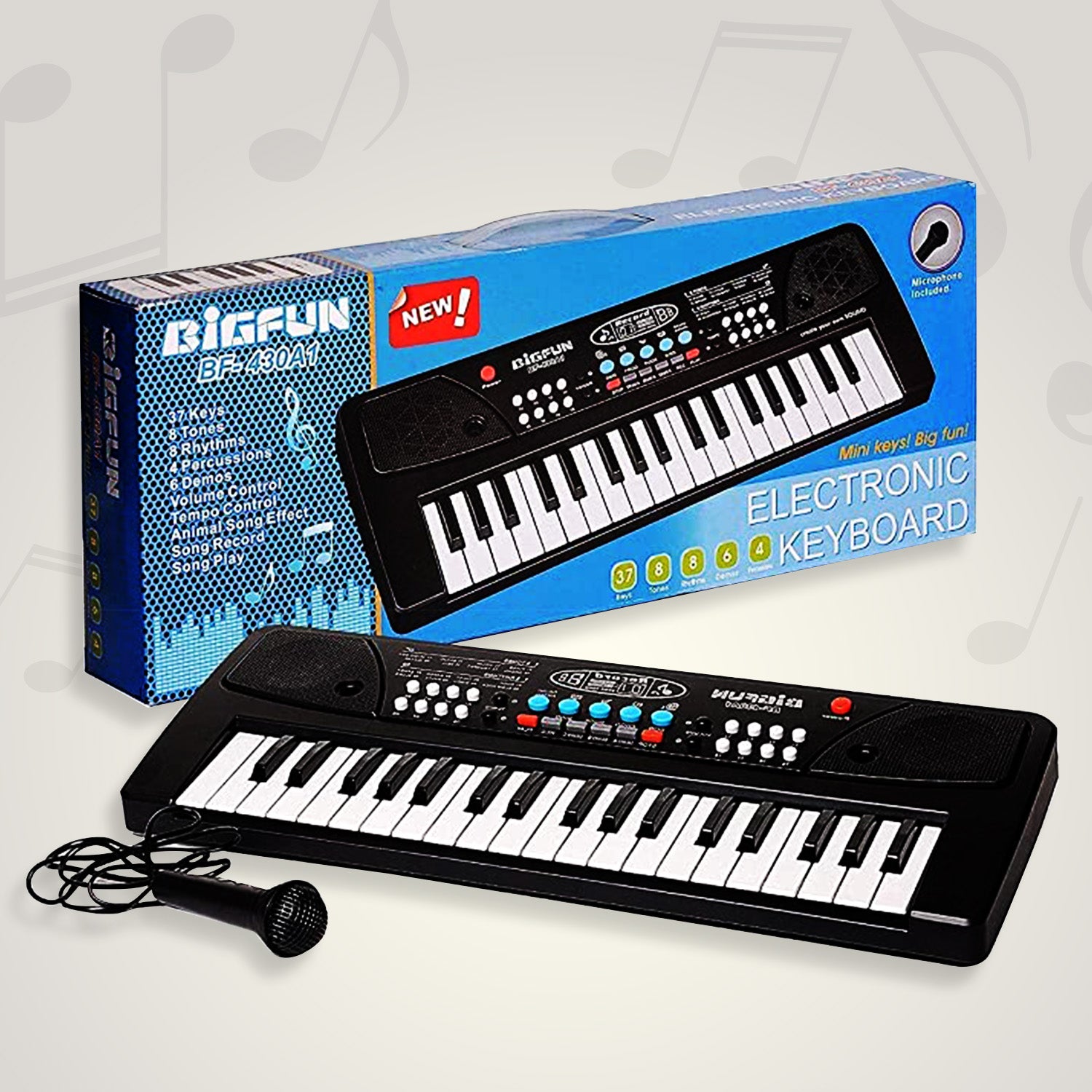 🎹 37-Key Kids Piano Keyboard with Mic – Record &amp; Playback | Educational Music Toy for 3–6 Years
