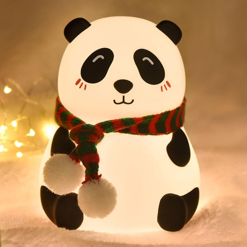 Panda LED Touch Lamp – 7-Color Silicone Night Light for Kids (1 Pc)