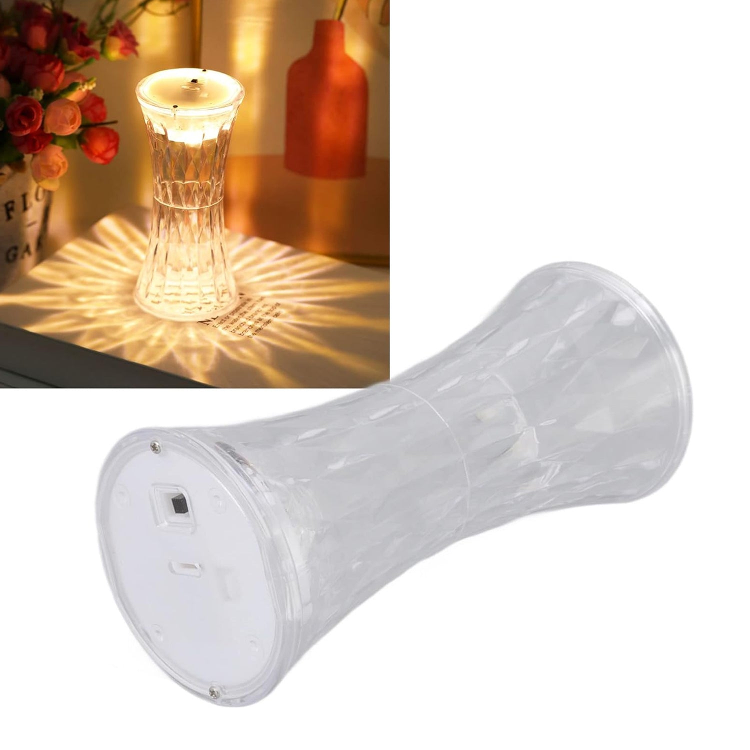 Crystal Lamp – Soft Light Night Lamp for Bedroom, Nursery, Study & More | Eye-Friendly & Battery Powered (12 Pc MOQ)