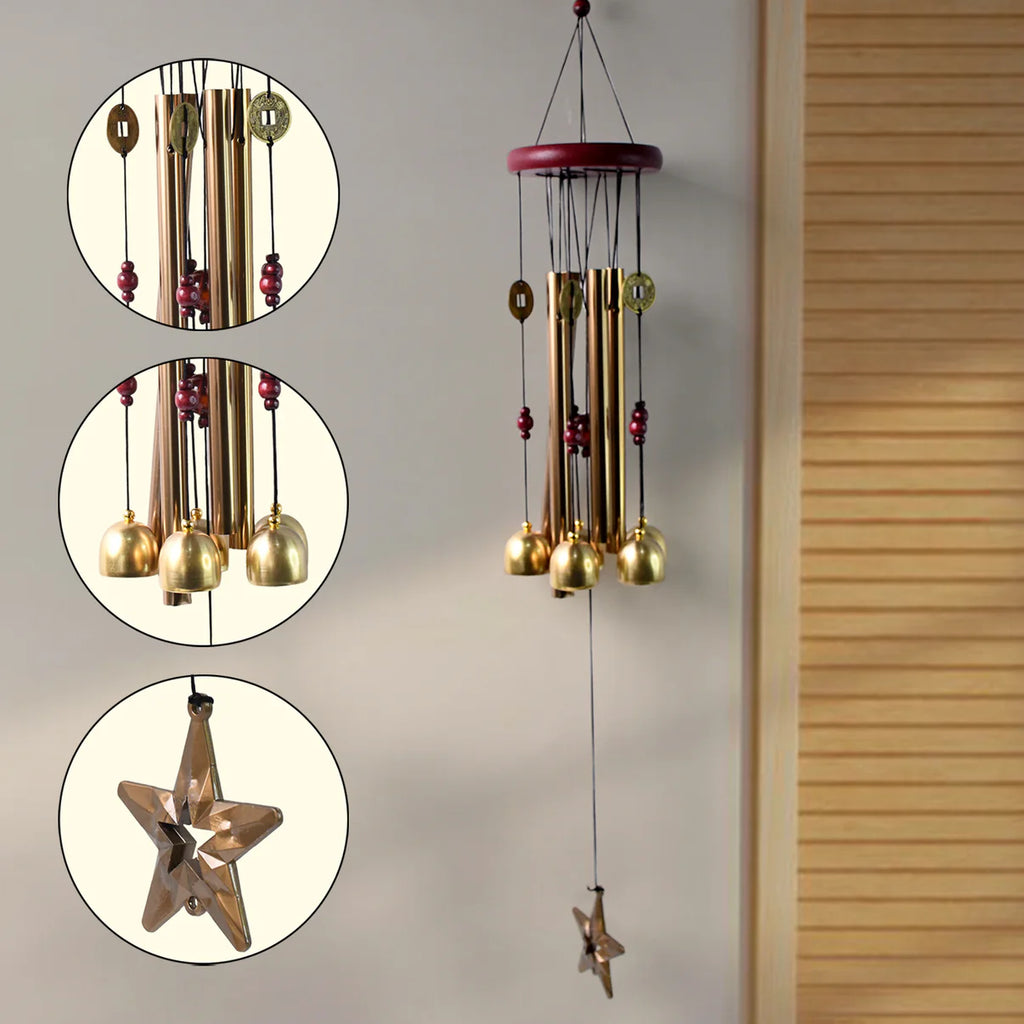 Decorative Wind Chimes Outdoor Hanging Dragonfly Wind Chime (1 Pc)