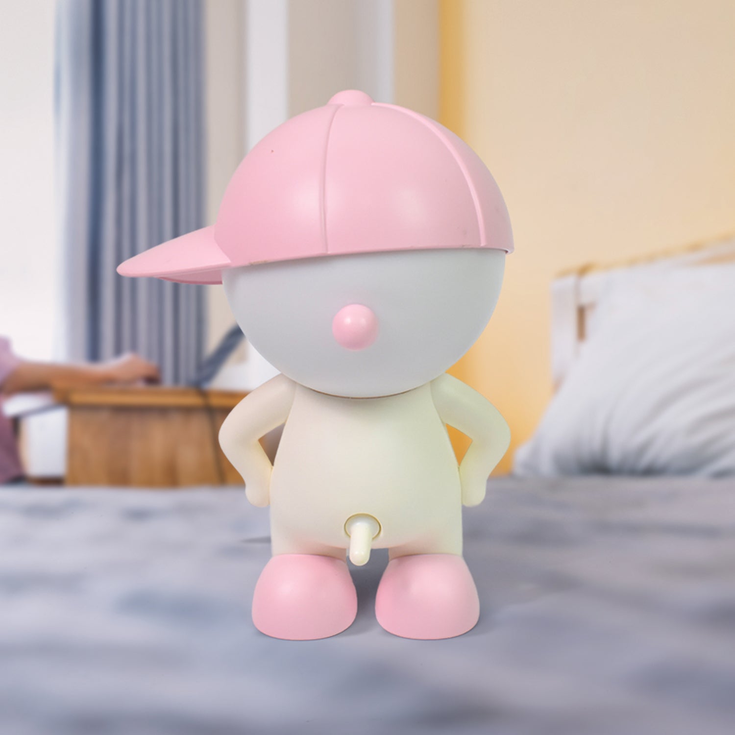 🌟 Cute Cartoon LED Desk Night Light – USB Rechargeable | Flexible &amp; Eye-Friendly