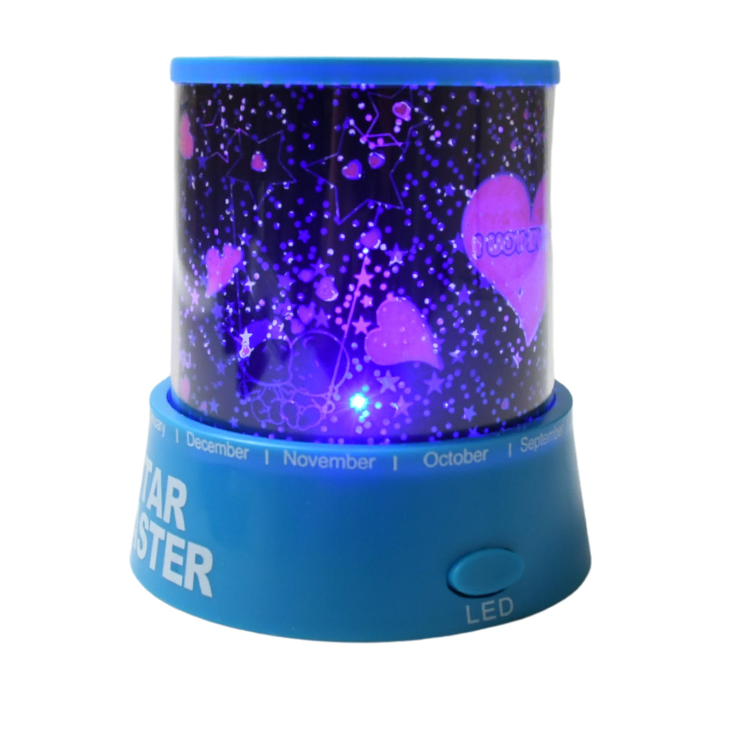 LED Projector Night Light – Rotating Star Lamp with Music Function