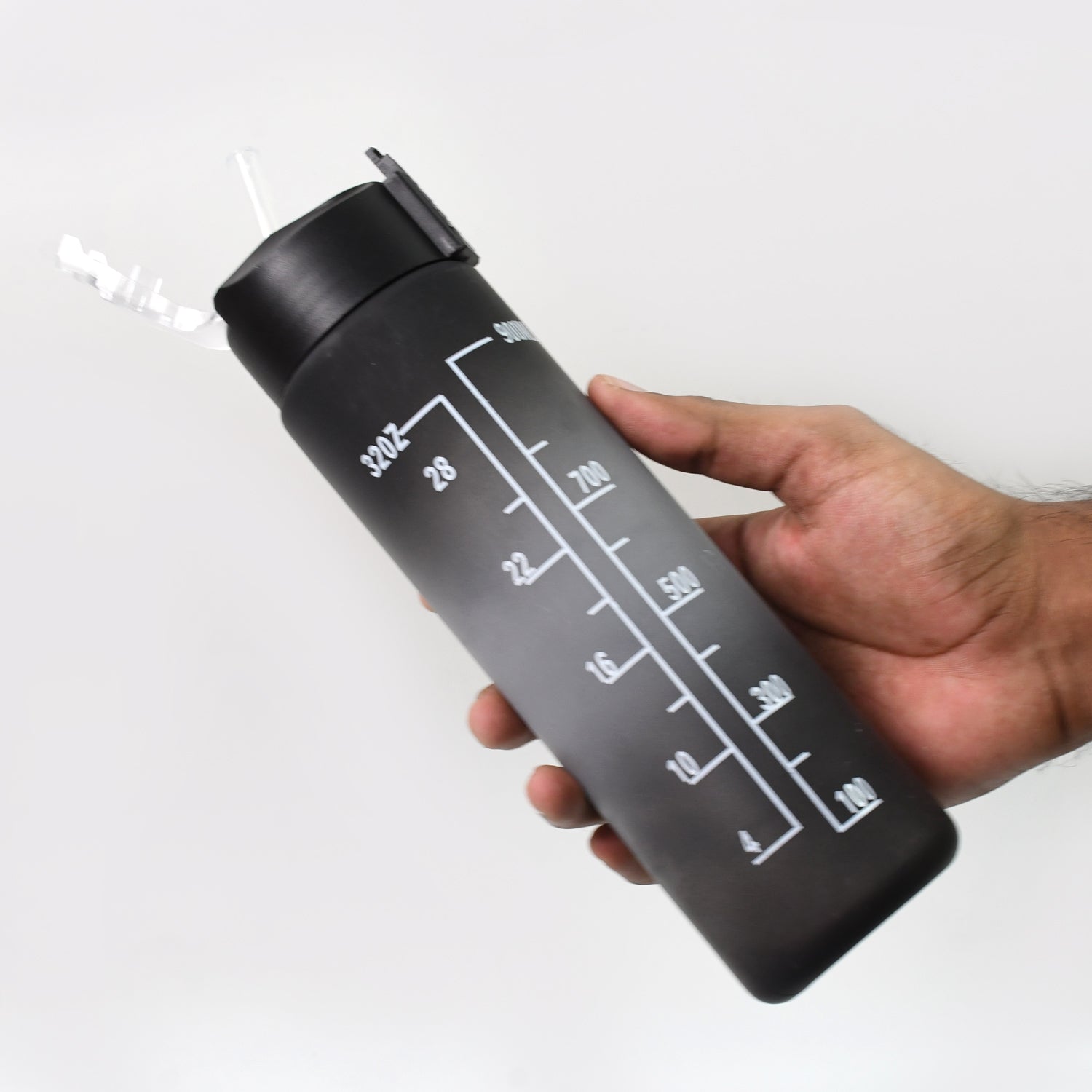 900 ML Motivational Water Bottle with Straw – Leakproof & BPA-Free