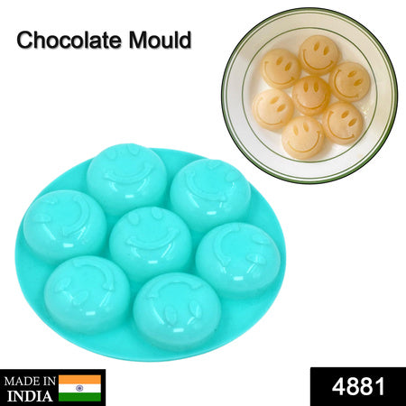 cavity Smiley Shape Chocolate Mold Tray Cake Baking Mold Flexible Silicone Chocolate Making Tool