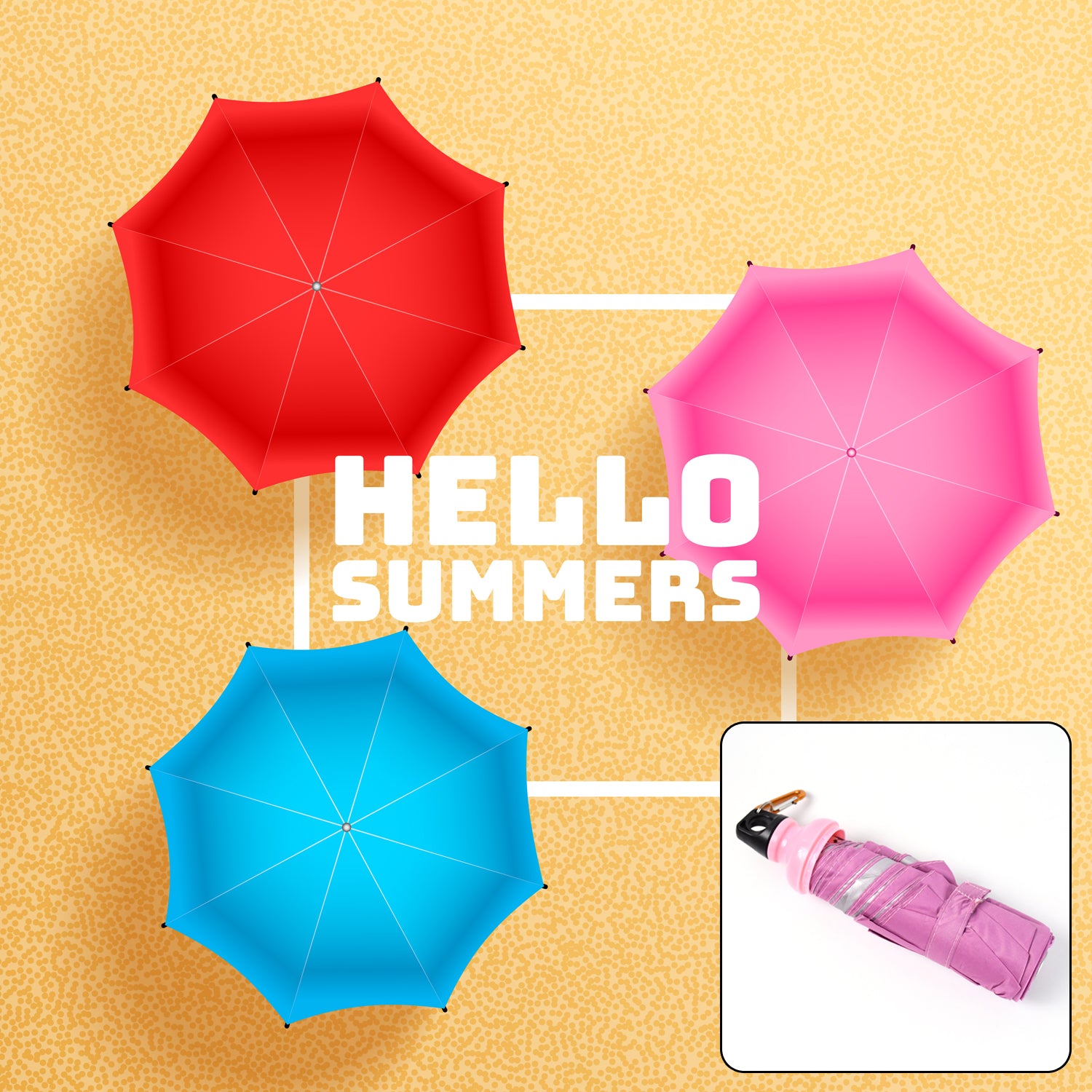 4-Fold Foldable Umbrella Bottle – Compact & Stylish Rain Protection