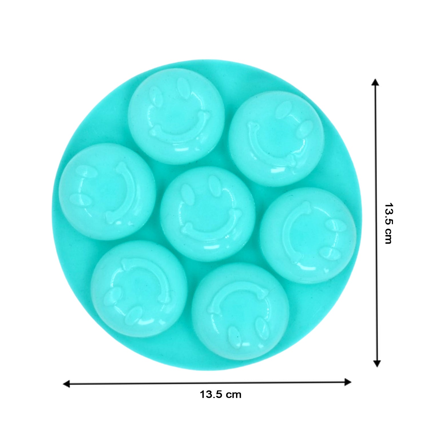 cavity Smiley Shape Chocolate Mold Tray Cake Baking Mold Flexible Silicone Chocolate Making Tool