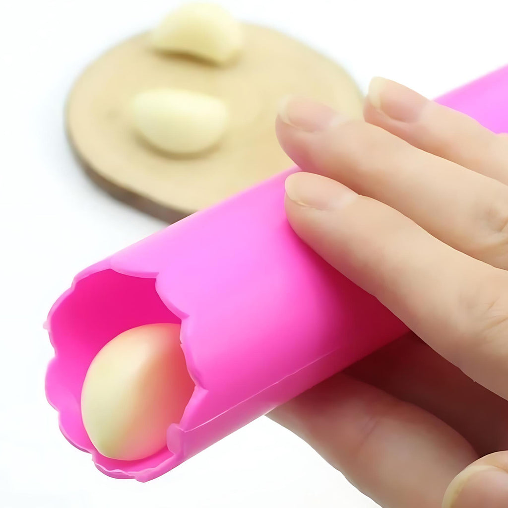 Premium Silicone Garlic Peeler Tube – Effortless Skin Removal Roller (Non-Slip, BPA-Free)