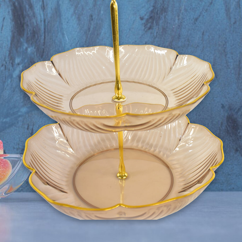 3-Layer Snack Rack | Pumpkin Shaped Basket Stand Holder – Decorative Resin & Iron Stand for Snacks, Sweets & Festive Displays