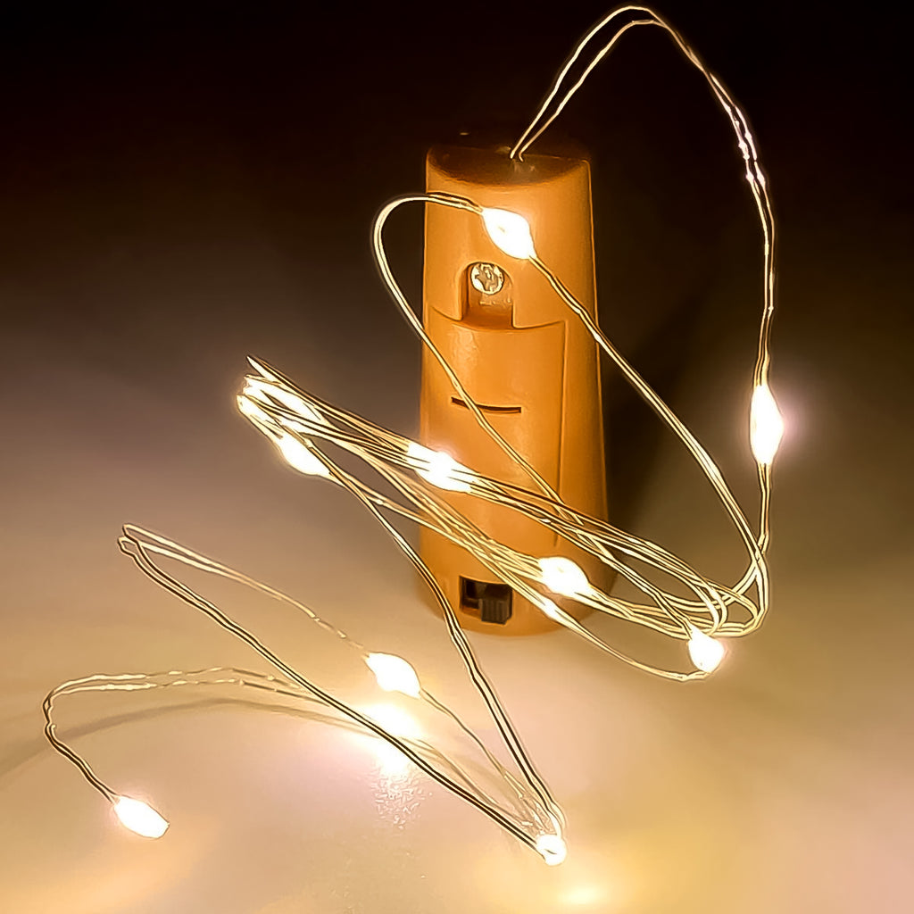 Wine Bottle Cork String Light – Battery Operated (Warm White)