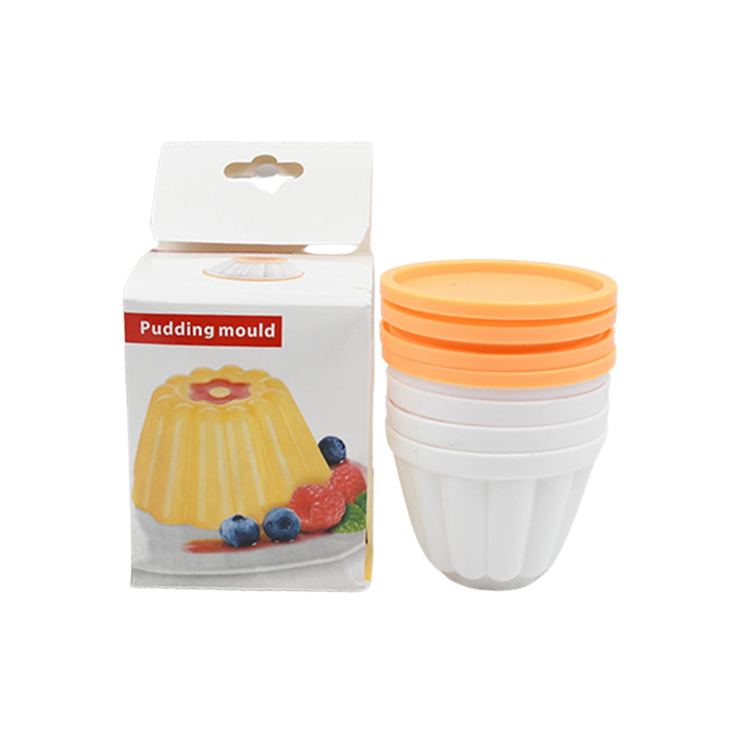Pudding Molds Set – 4-Cup BPA-Free Mold Set for Custard, Panna Cotta, Jelly & Ice Cream with Lids