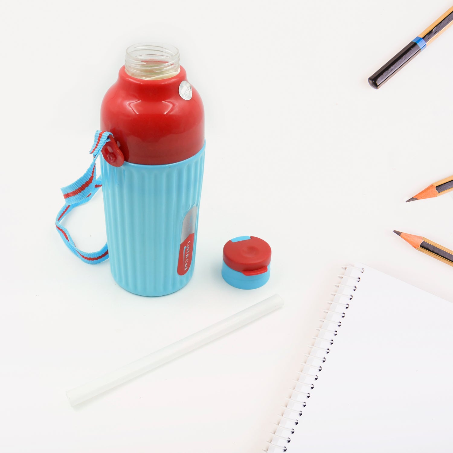 500 ML Sports Water Bottle with Strap – BPA-Free & Leakproof for School & Gym