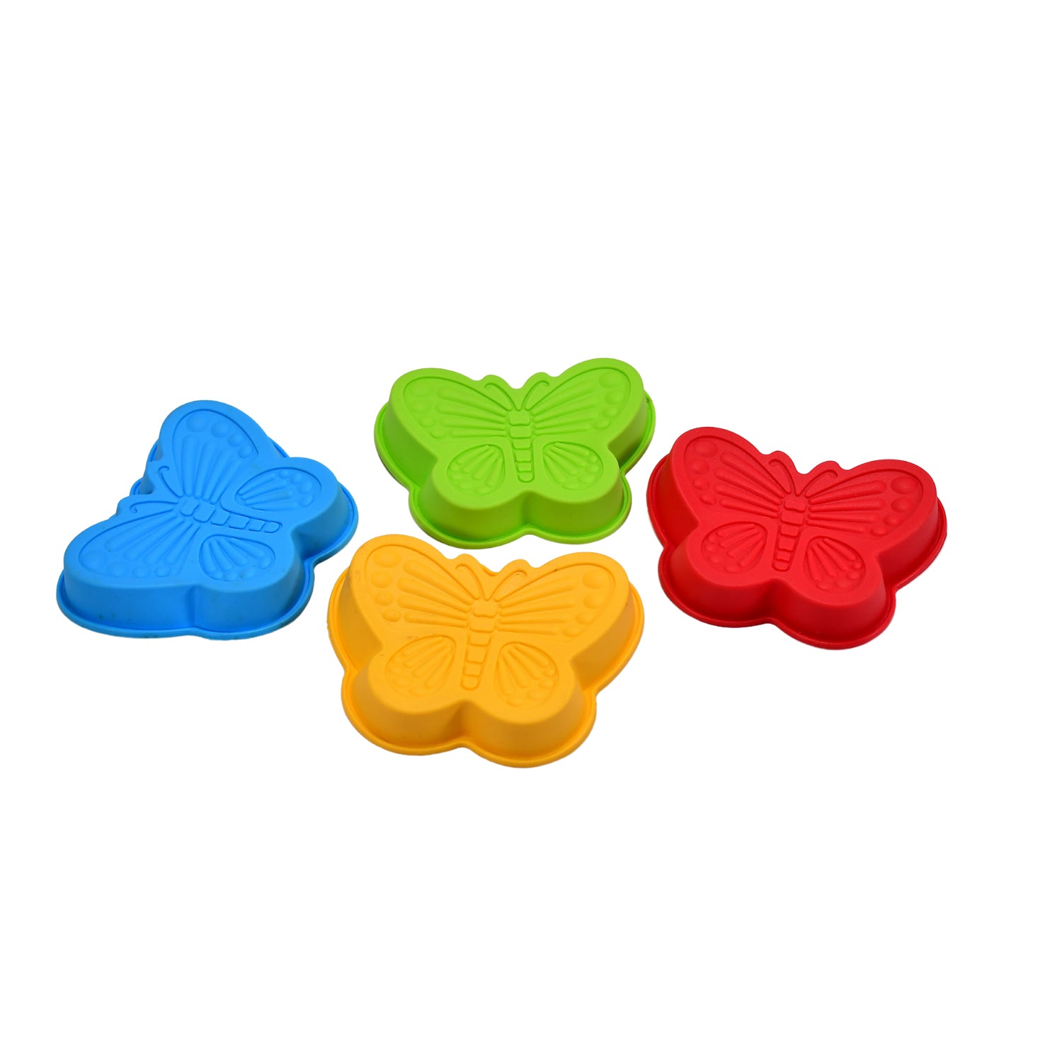 🦋 Butterfly Shape Silicone Baking Cups – Reusable Muffin &amp; Cupcake Liners | Oven, Microwave &amp; Dishwasher Safe (Pack of 4)