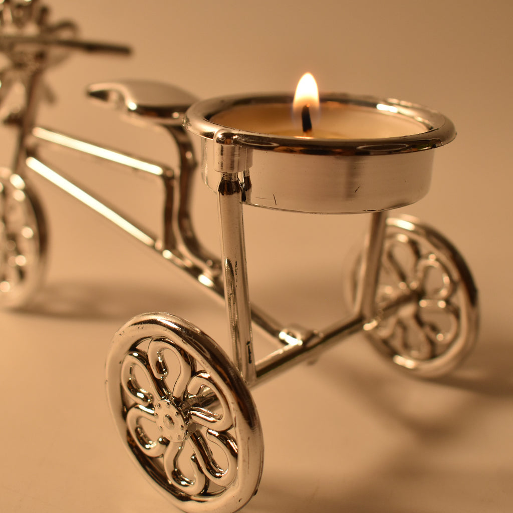 Cycle Tealight Candle Holder – Decorative Gel Candle Stand (1 Pc)