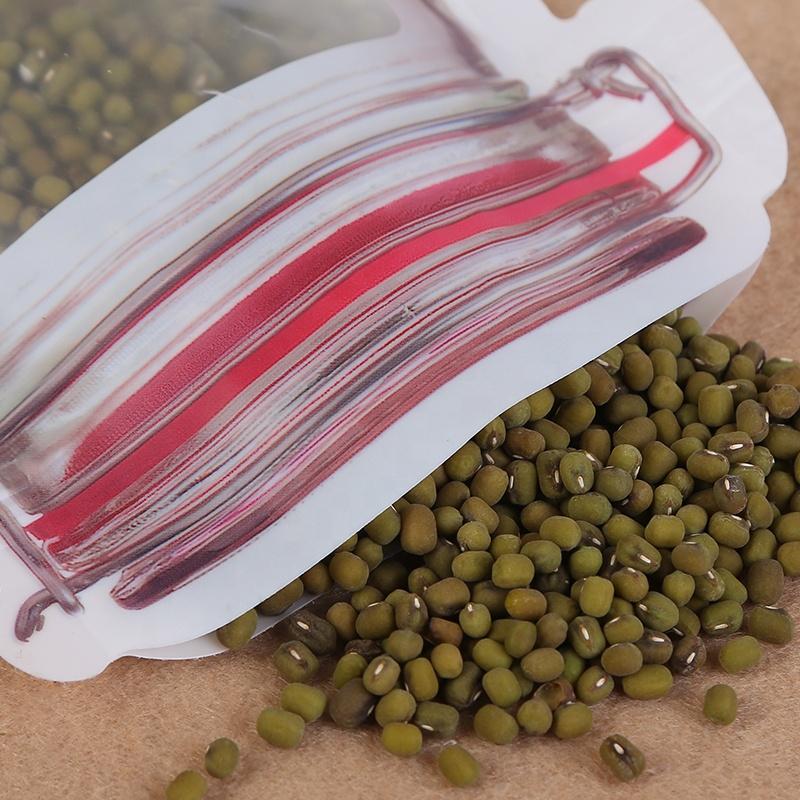 Reusable Mason Jar Zipper Pouch – Airtight Plastic Food Storage Bag (500ml, Leak-Proof & Transparent)