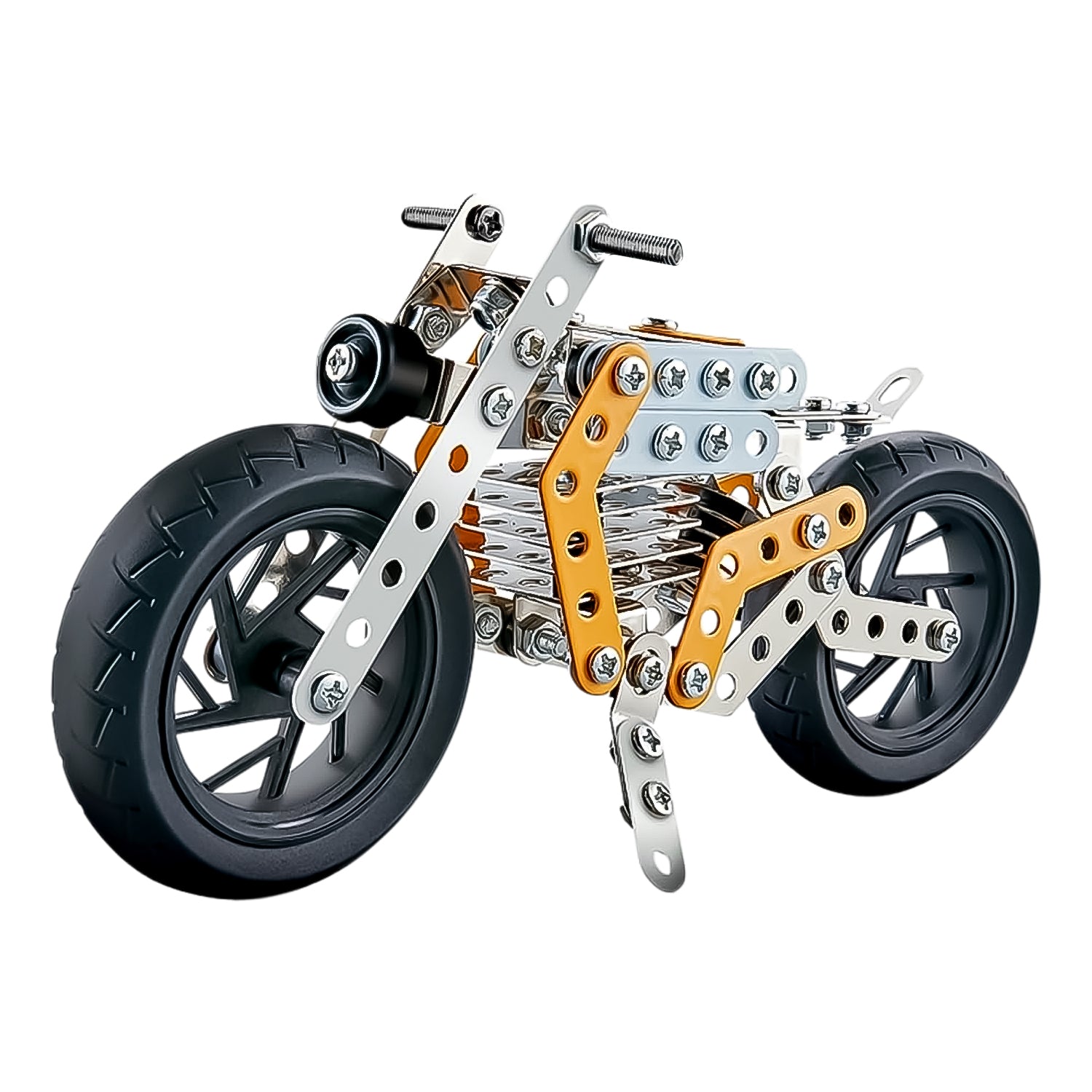 Metal DIY Bike Building Kit – 162 Pc Educational Construction Set (Age 8+)