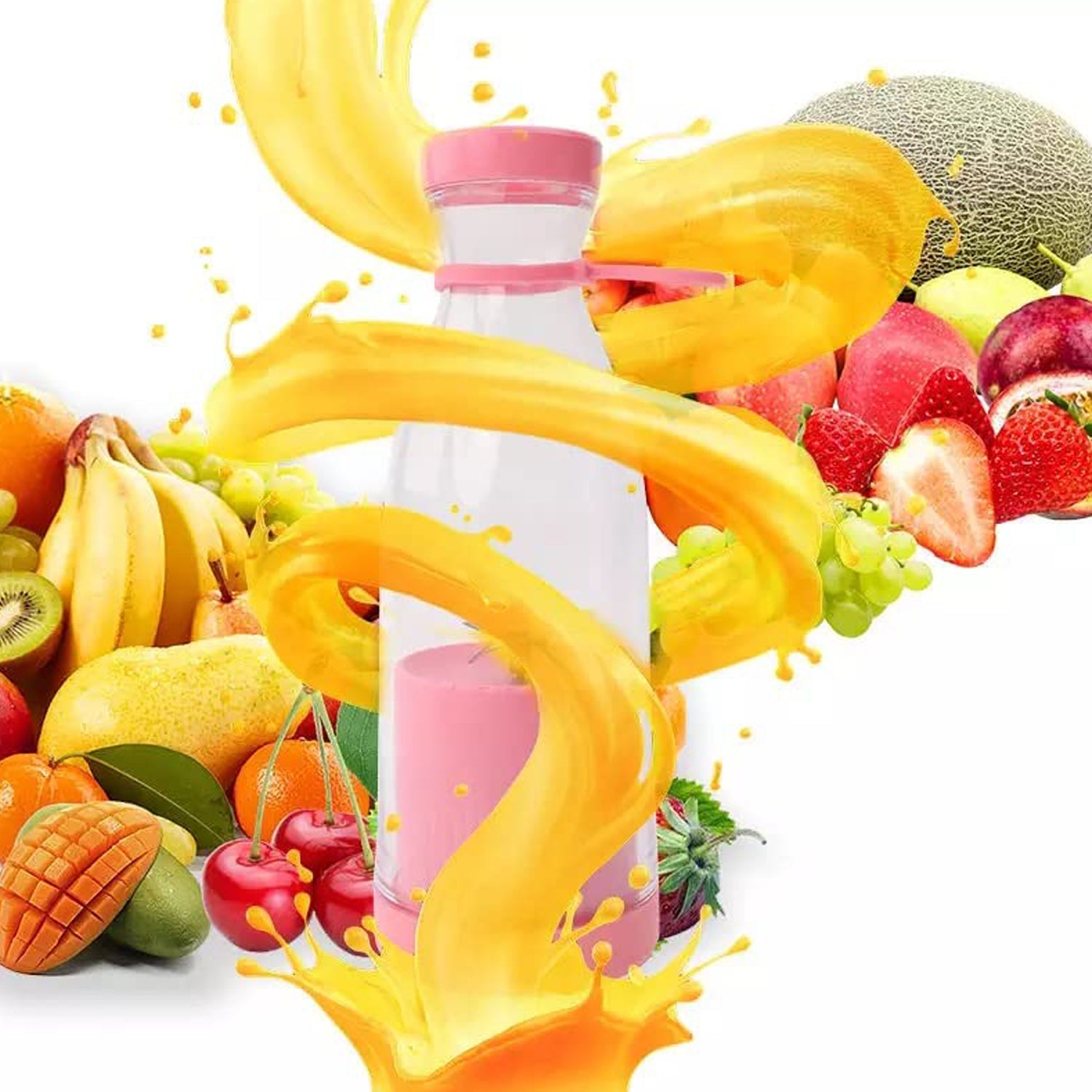 Blender Portable Juicer For Smoothie  Juice  Vegetable Shakes With 6 Blades Wireless Charging Mini Personal Size Mixer Bottle Grinder
