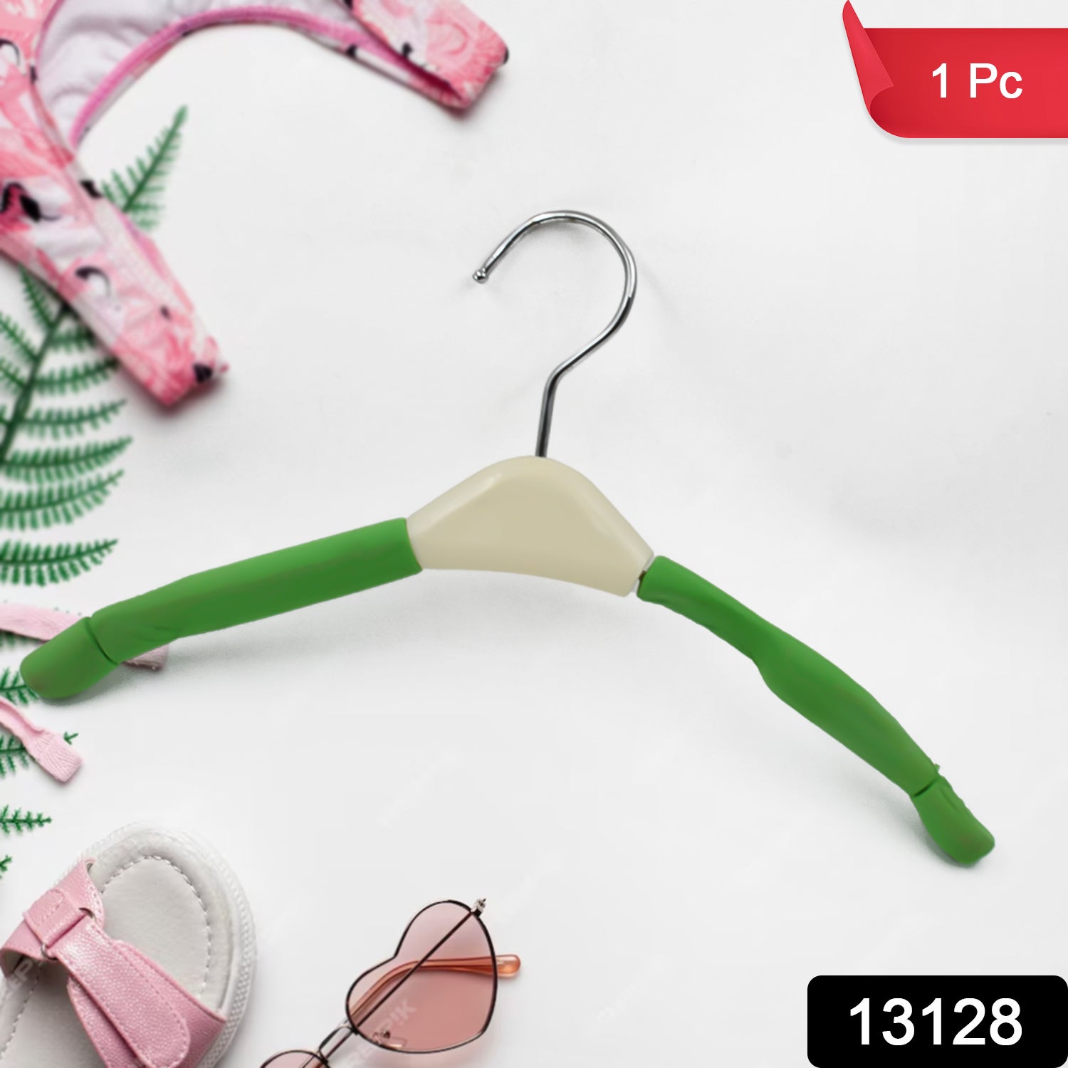 Solid Sponge Non-Slip Clothes Hanger – No-Trace Design for Men, Women, and Kids (1 Pc / Mix Color)