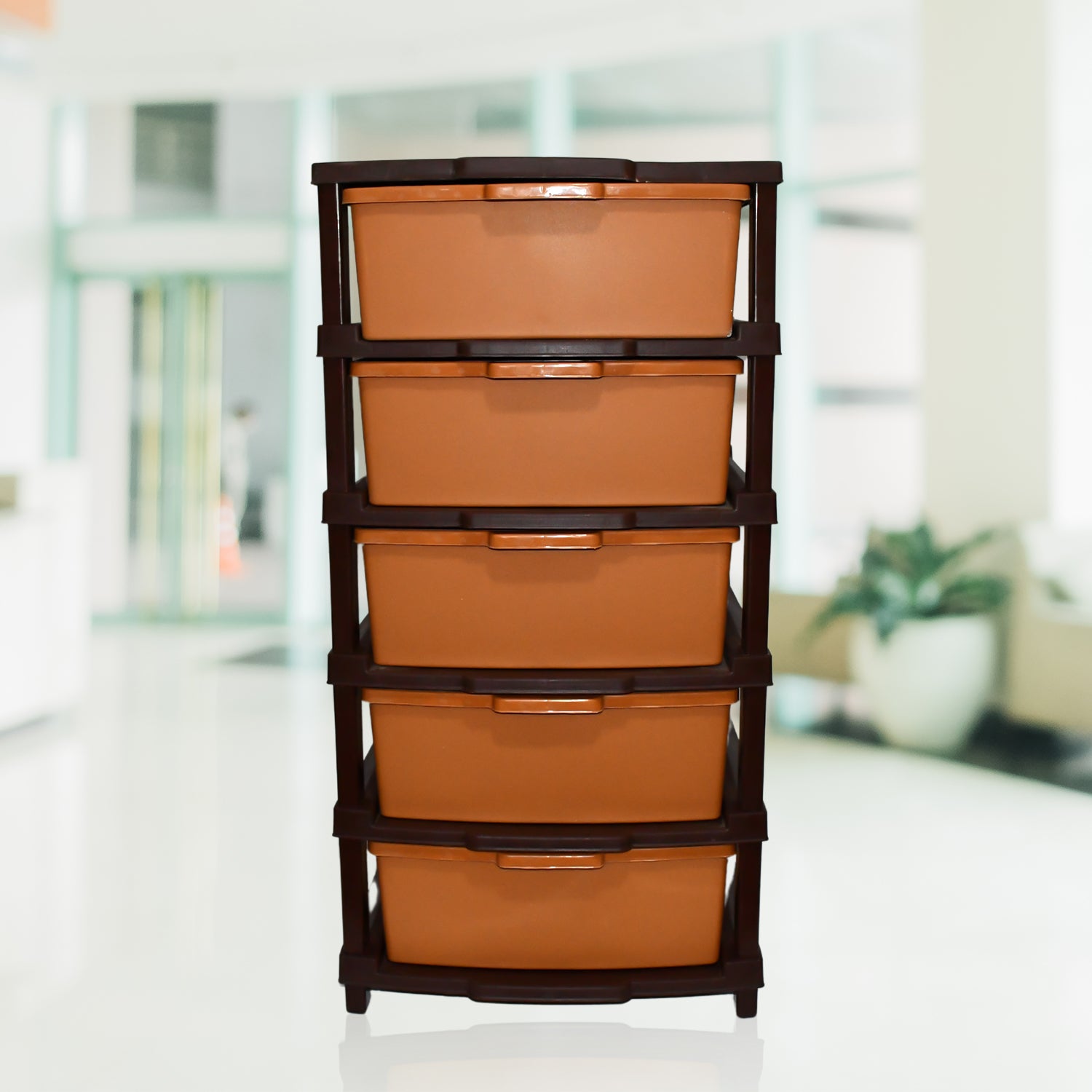 5-Layer Extra Large Premium Modular Drawer Storage Organizer – Multipurpose Plastic Drawer for Home & Office