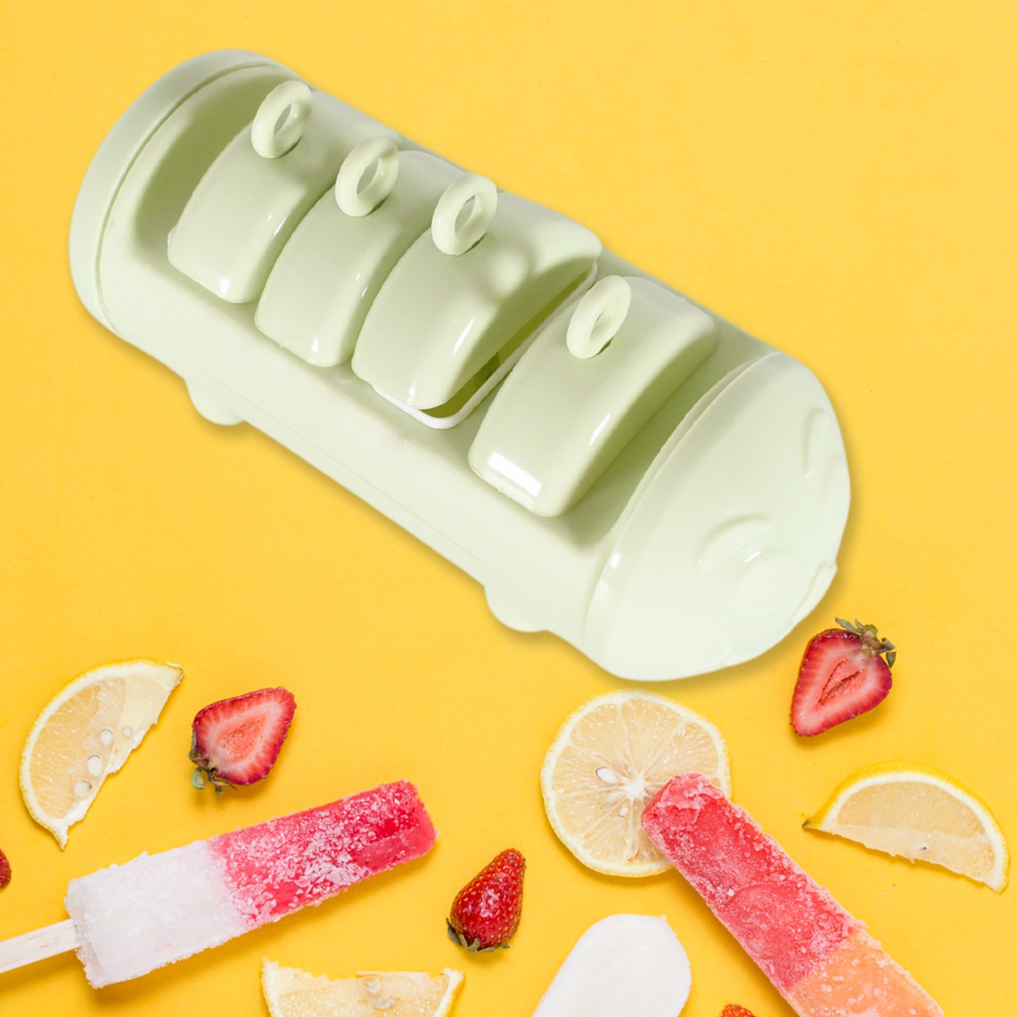 Kulfi Maker Molds Set – 4-Cup BPA-Free Popsicle & Kulfi Moulds for Homemade Frozen Treats (1 Pc / Multicolor)