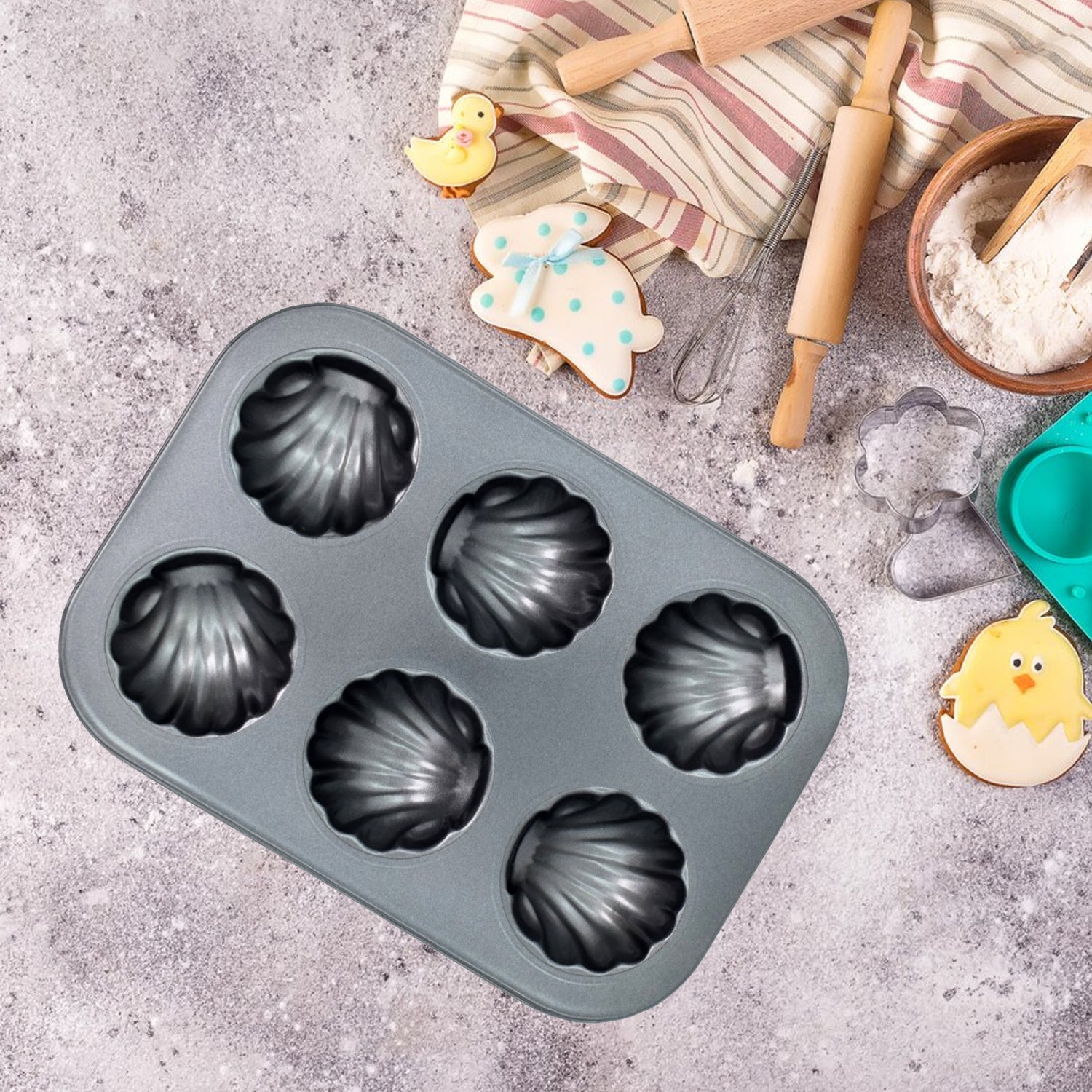 Non-stick Muffins Cupcake Pancake Baking Molds Tray