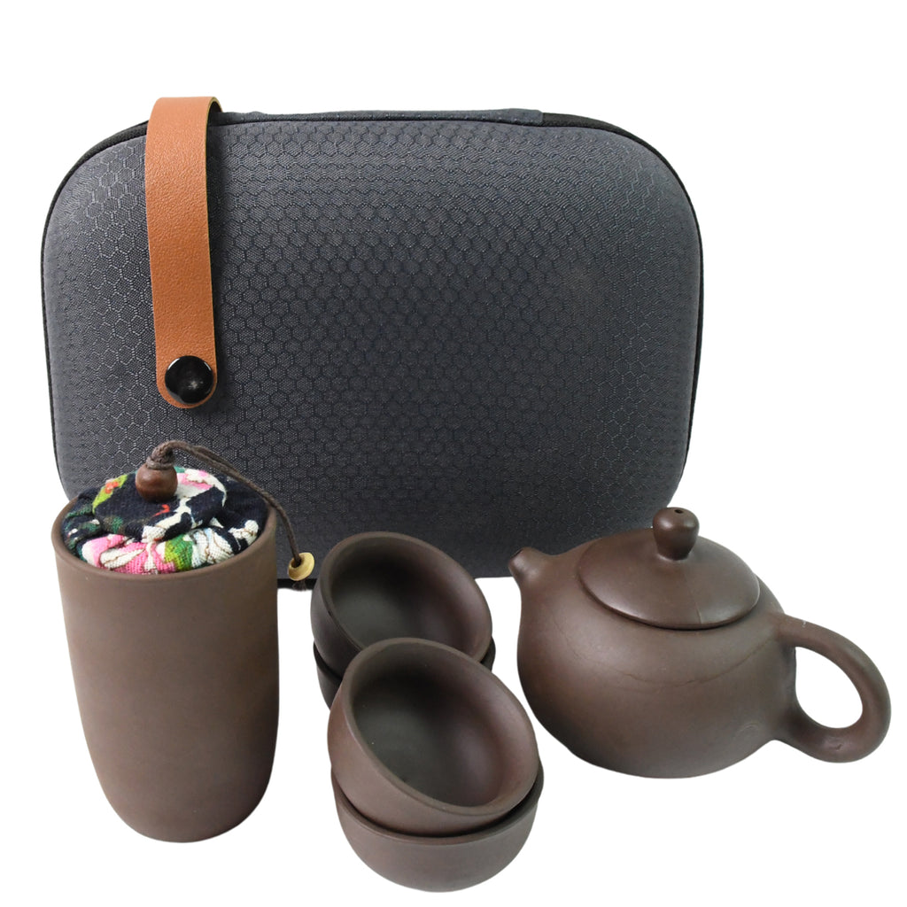 Ceramic Purple Sand Tea Set – Portable Travel Tea Set
