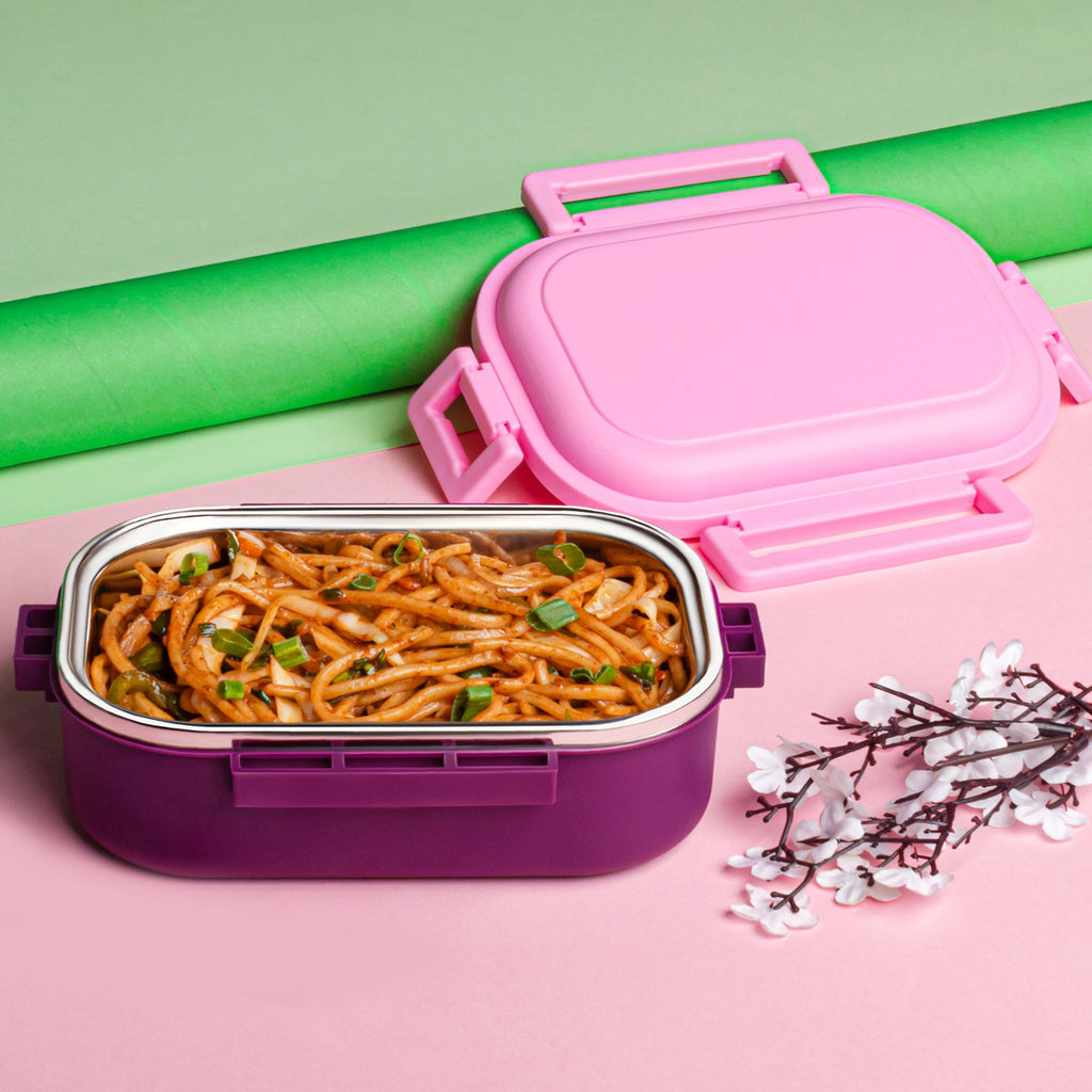 Insulated Testy Stainless Steel Leakproof Lunch Box With Spoon