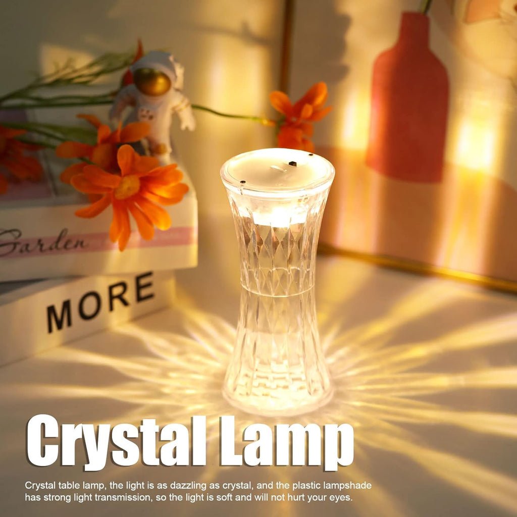 Crystal Lamp – Soft Light Night Lamp for Bedroom, Nursery, Study & More | Eye-Friendly & Battery Powered (12 Pc MOQ)