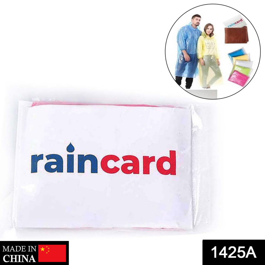 Pocket Rain Card – Emergency Waterproof Raincoat in Wallet-Sized Pouch (1 Pc)
