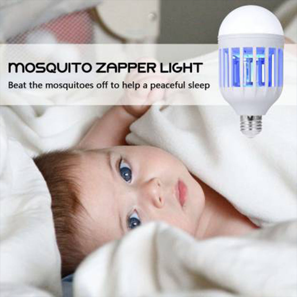 12W/15W LED Mosquito Killer Lamp - E27 Electric Insect Zapper Light Bulb for Home