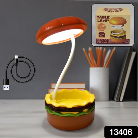 Burger Delight: Folding LED Night Lamp