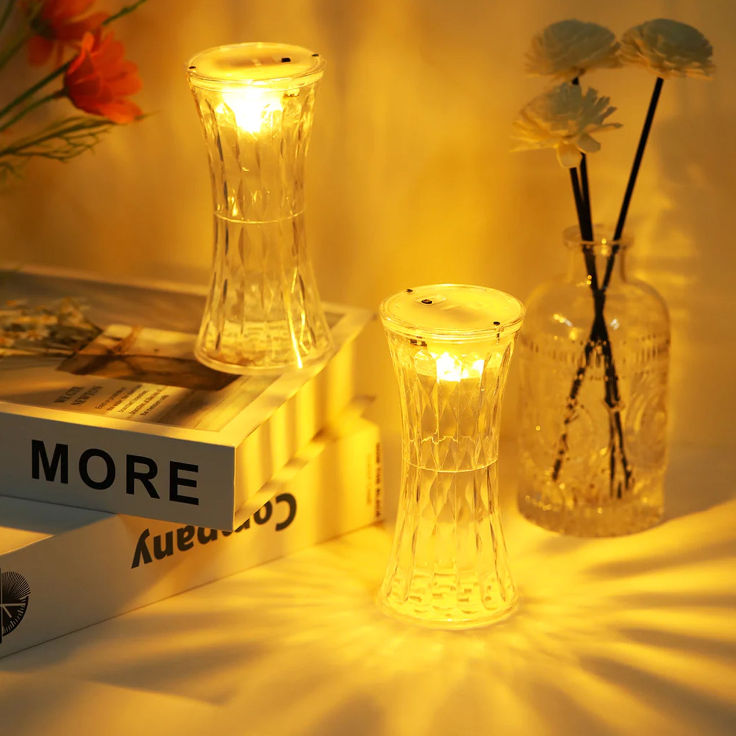 Crystal Lamp – Soft Light Night Lamp for Bedroom, Nursery, Study & More | Eye-Friendly & Battery Powered (12 Pc MOQ)